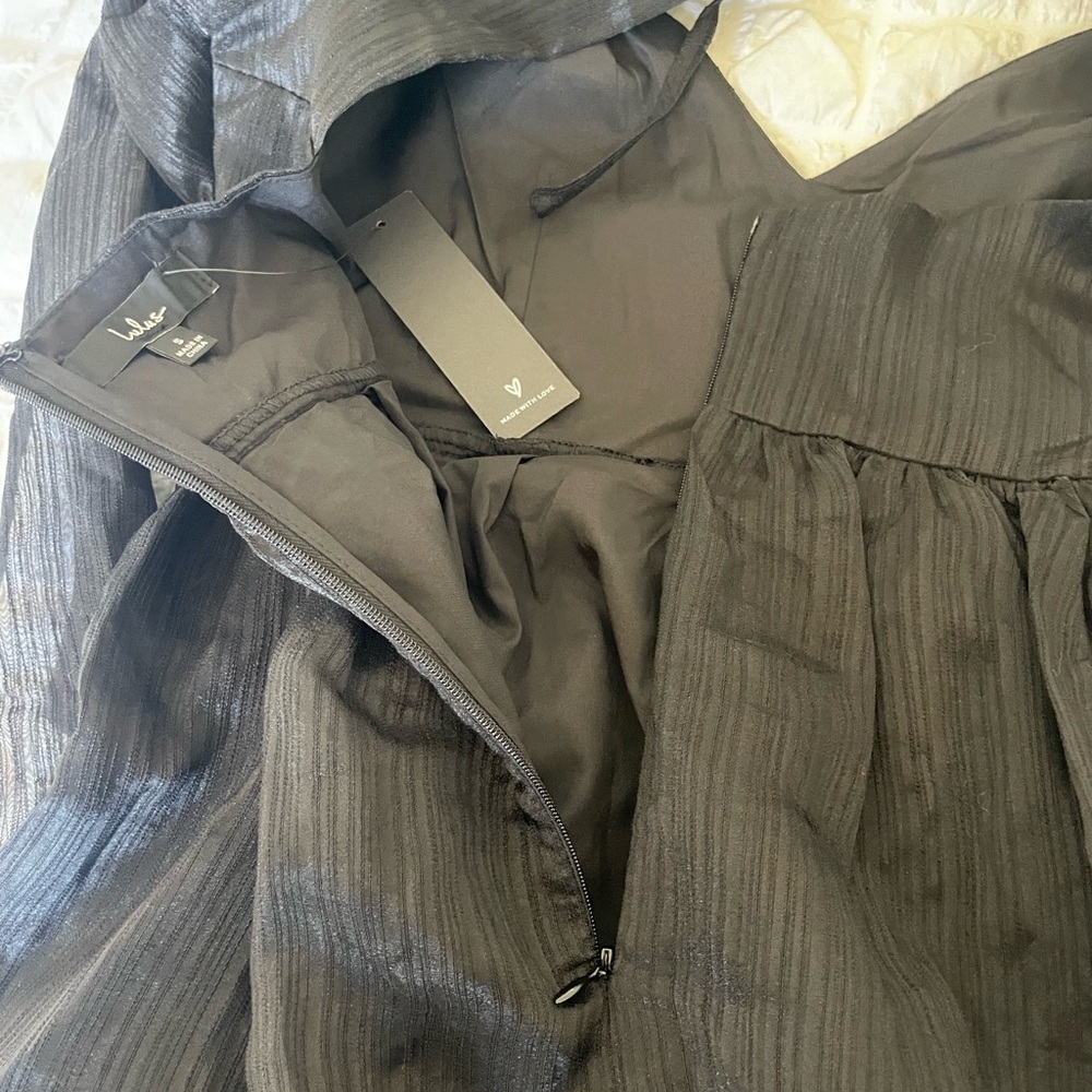 Lulu's Black Midi Dress - Picture 12 of 14